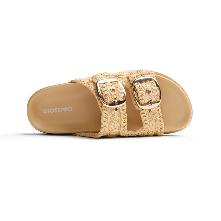 Gioseppo, Papuci cu catarame Ulen, Alb fildes, 39