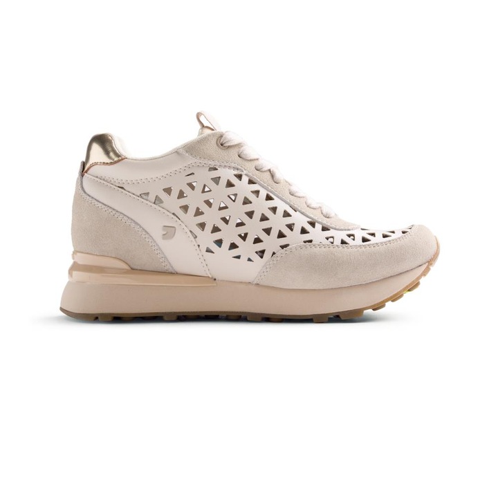 Gioseppo, Pantofi sport cu platforma wedge ascunsa Muranga, Bej deschis