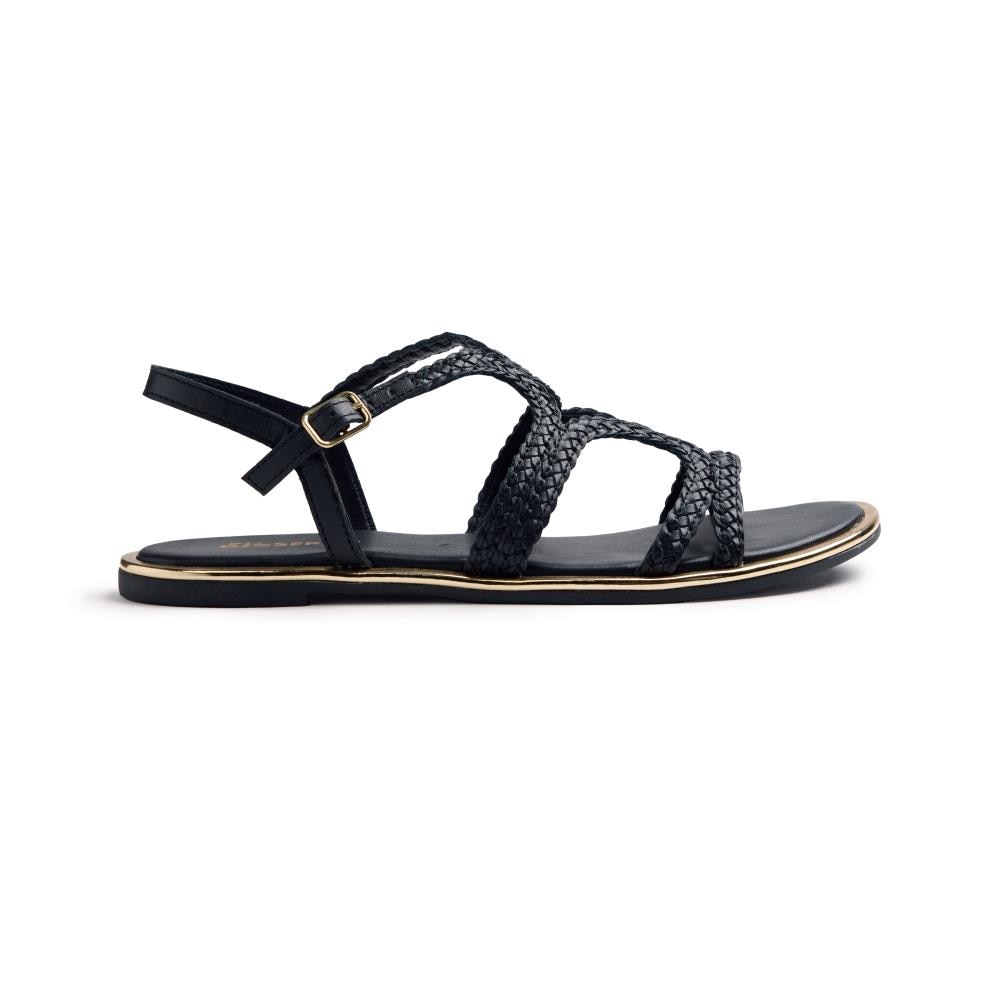 Gioseppo, Sandale de piele cu catatrama, Negru, 36
