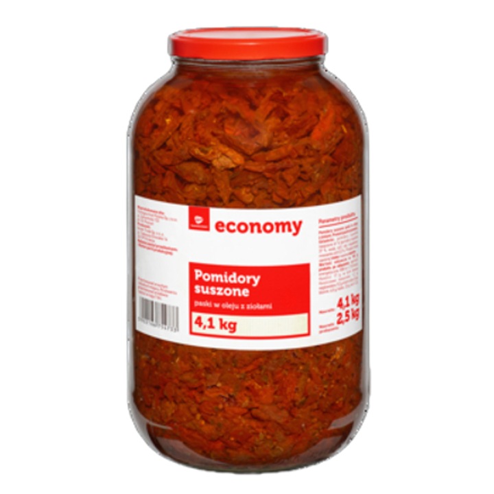 Rosii uscate, ECONOMY, uscate in ulei cu ierburi, 4,1 kg