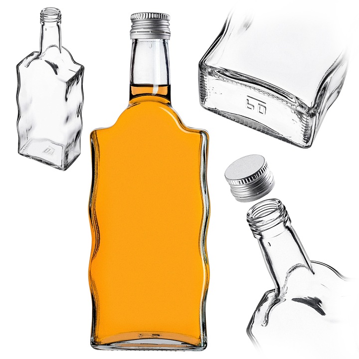 Sticla Fala KADAX, 200ml/500ml, design pofalatat, capac solid