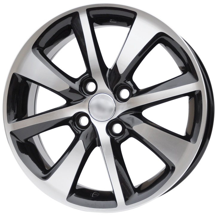 Set (4 bucati) jante 55504 15x5.5 4x100 ET45 - MBPC - machined black