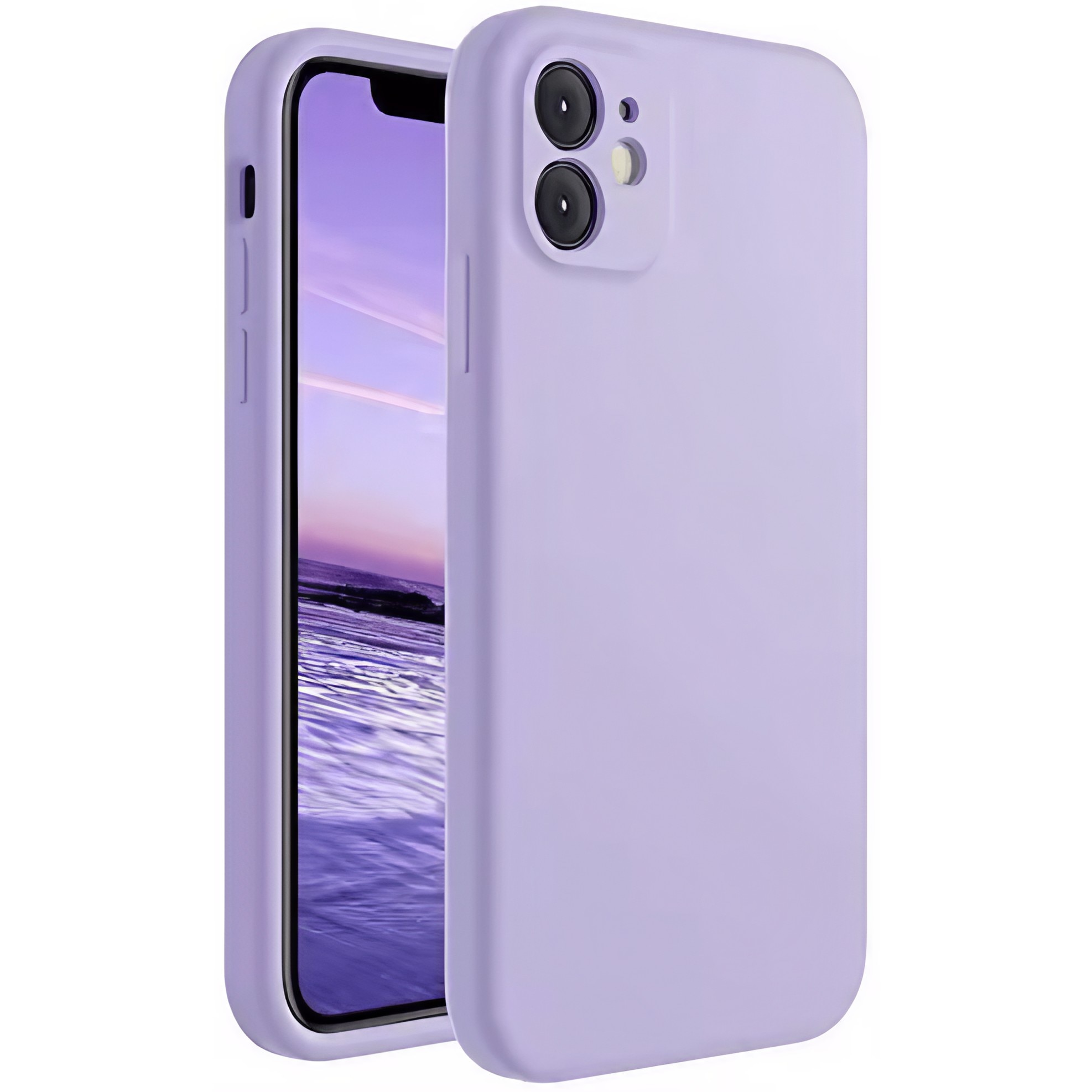 Husă de protecție Flippy pentru iPhone 11, silicon mov, dimensiuni 15x7x1cm