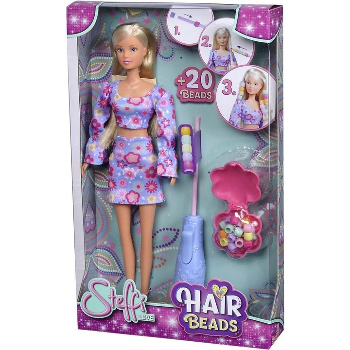 Papusa Steffi cu margele, Simba