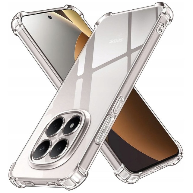 Husa Upzz® Shock Armor Compatibila Cu Xiaomi Redmi Note 15 Pro 5G, Protectie Sporita, Silicon, Transparenta