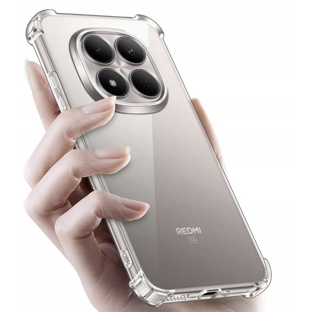 Husa Upzz® Shock Armor Compatibila Cu Xiaomi Redmi Note 15 Pro 5G, Protectie Sporita, Silicon, Transparenta