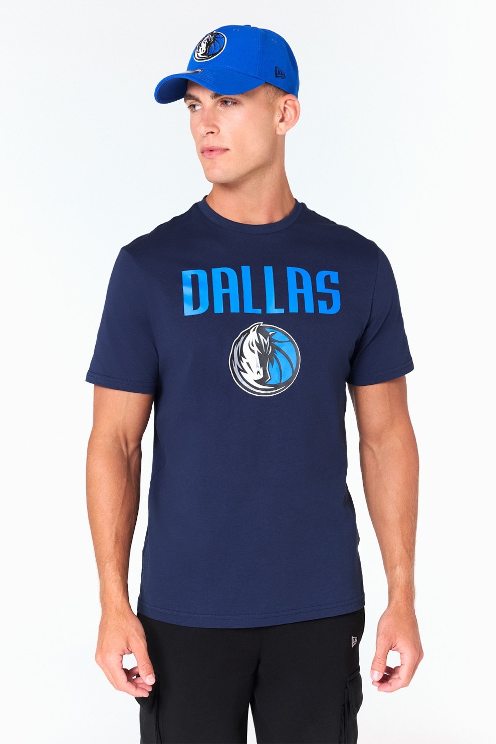 New Era, Tricou Dallas Mavericks NBA, Albastru, Bleumarin, L
