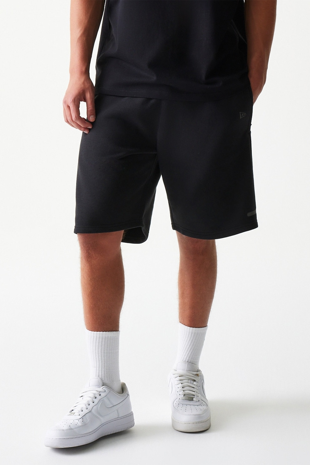 New Era, Bermude scurte Tech, Negru, XL