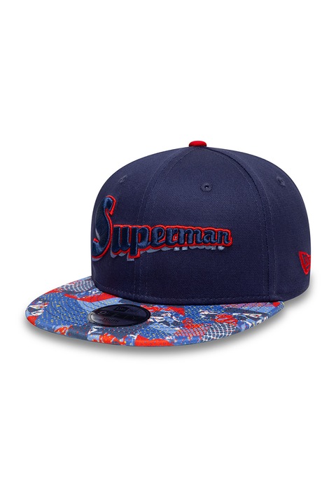 New Era, Sapca din bumbac cu imprimeu Superman 9Fifty, Rosu/Bleumarin