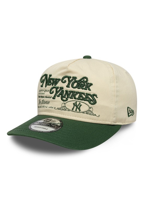 New Era, Sapca cu model grafic 19Twenty NY Yankeees, Verde/Bej deschis, 56-62 CM