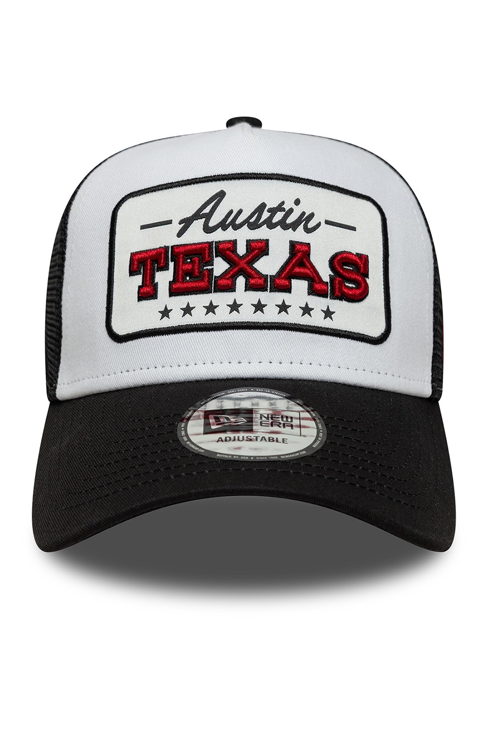 SEtt’s 　F.C.R.B NEW ERA EXPLORER WAIS New Era, Sapca trucker cu aplicatie Texas 9Forty, Negru, Alb optic