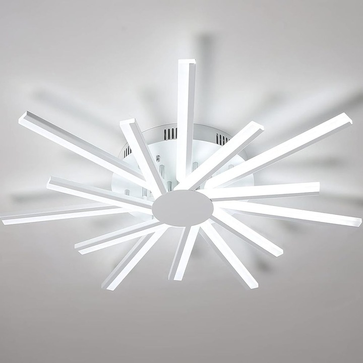 Lustra LED Delight SUN 86W, 7100lm, 3 culori, 500x500x80mm