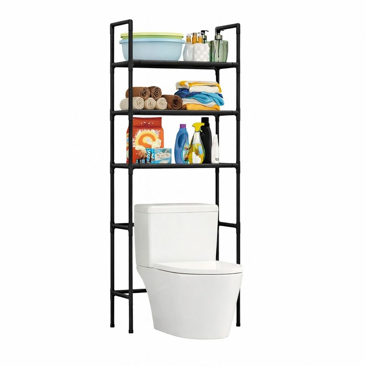 Suport organizator deasupra toaletei, RAC, 155x47x25cm, ABS