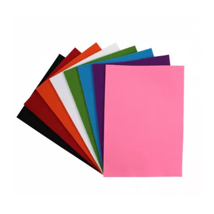 Set fetru asortat, Loolipo, 8 culori, 21x30cm