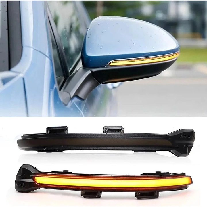 Динамични мигачи за огледала, за VW Golf 7, Golf 7.5, Jetta MK7, Touran