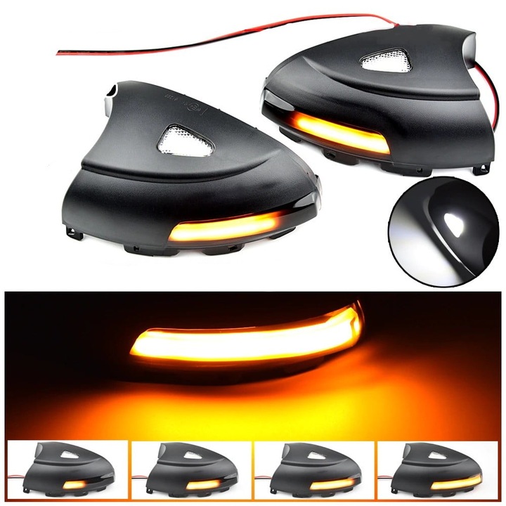 Semnalizari Dinamice Oglinzi, pentru VW Tiguan MK1, Sharan 7N, Skoda Yeti, Seat Alahambra