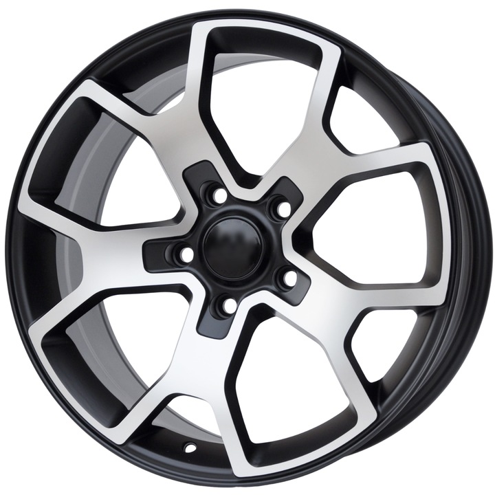 Set (4 bucati) jante FBX372 18x8 5x127 ET35 - MBHM - machined black matt