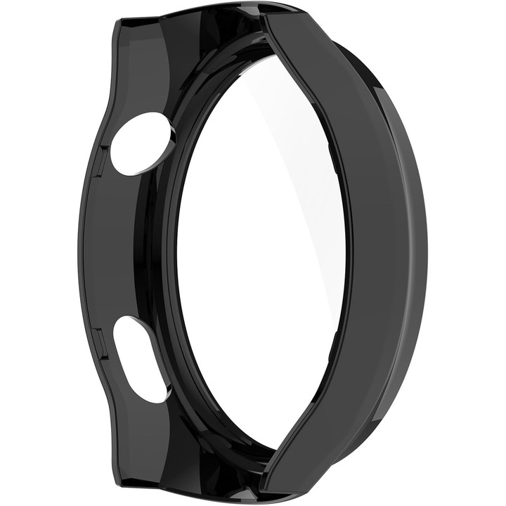 Carcasa de protectie PC cu folie ecran compatibila Huawei Watch 4 Pro – carcasa rezistenta la zgarieturi, protectie completa impotriva apei si murdariei, touch ultra-sensibil, Neagra