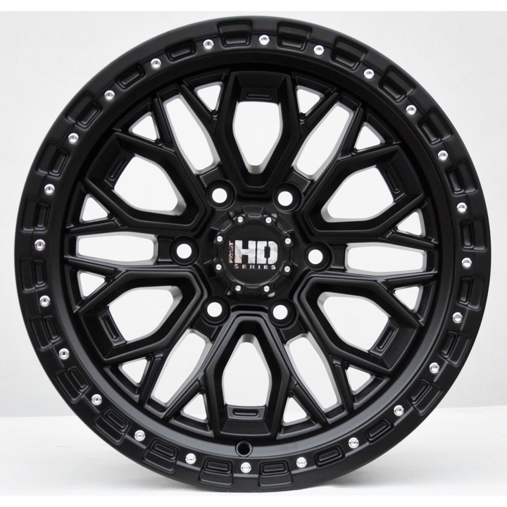 Set (4 bucati) jante 1972 17x9 6x139.7 ET0 - BL - black