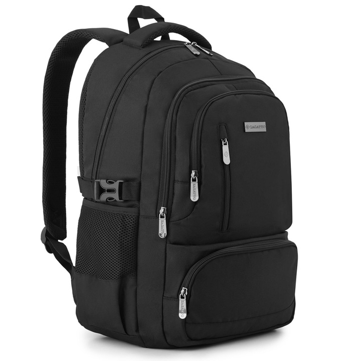 Раница за пътуване Zagatto ZG1071, водоустойчива, 24L, черна, 40x30x20см