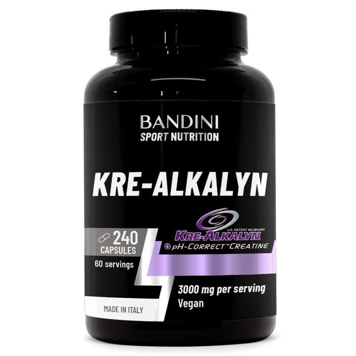 Kreatin, Bandini, 60 kapszula, 3000 mg, izomtömeg növeléséhez