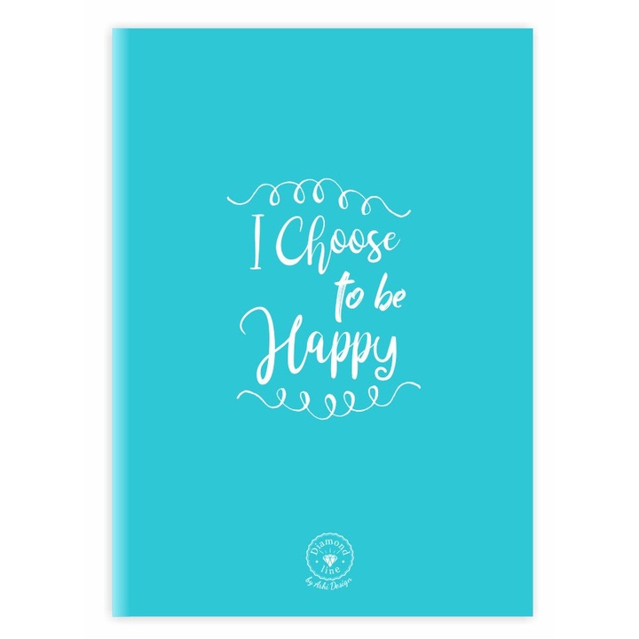 Caiet A4 capsat "Feel the Difference", punctat, albastru, set 5 bucati