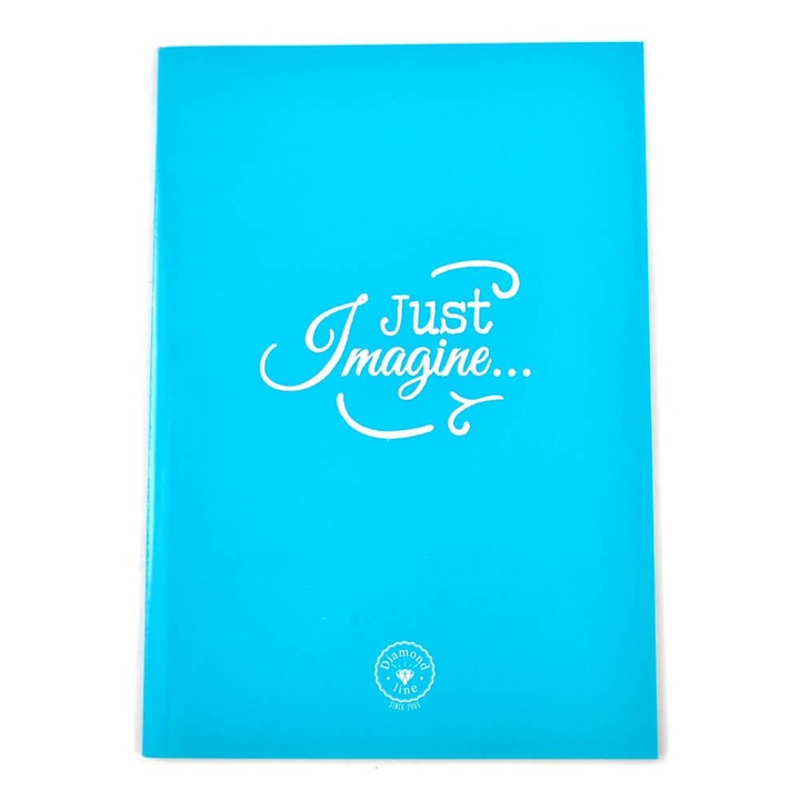 Caiet A4 capsat "Feel the Difference", romana, albastru, set 5 bucati