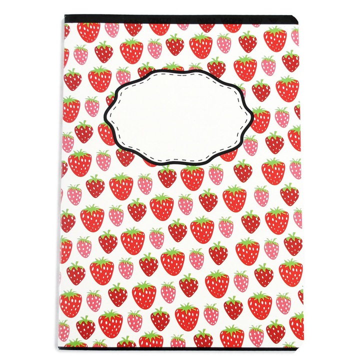 Caiet capsat A5, 48 file, Colturi rotunjite, Diamond Line Romana, set 5 bucati