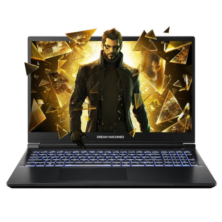 Laptop DreamMachines, RG5060, procesor Ultra 9-275HX, Nvidia RTX5060 8GB, 15.6", FHD 144Hz