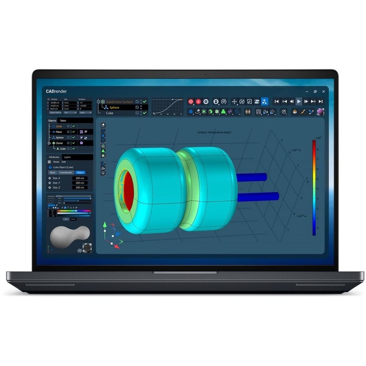 Laptop Dell Pro Max 18 Plus MB18250, 18 inch 2560 x 1600, Intel Core Ultra 9 285HX 24 C / 24 T, 2.1 GHz - 5.5 GHz, 24 MB cache, 64 GB DDR5, 4 TB SSD, Nvidia RTX PRO 3000, Windows 11 Pro