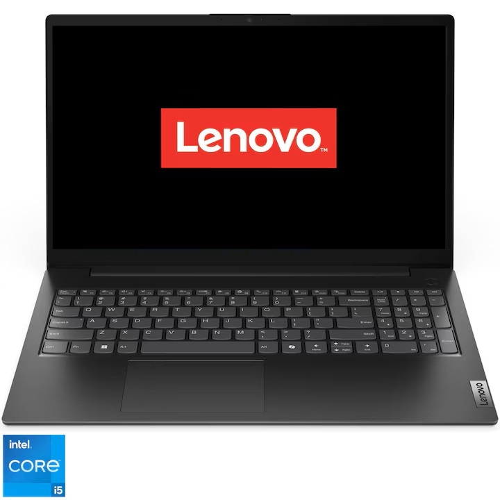 Laptop Lenovo V15 G5 IRL cu procesor Intel Core i5-13420H pana la 4.60 GHz, 15.6" FHD, 64GB DDR5 RAM, 1TB SSD, Intel UHD Graphics, Windows 11 Pro