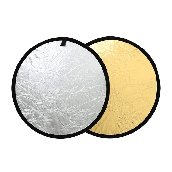 Set Reflector Foto 2 in 1 pentru Studio, Puluz - Difuzie si Reflectie Lumina, Pliabil