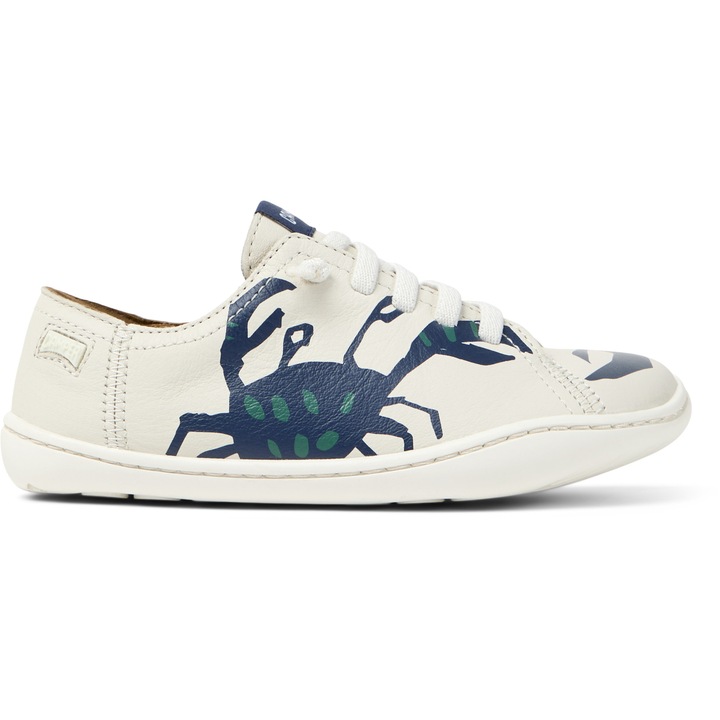 Camper, Pantofi sport Peu Cami 8491 de piele, Alb/Alb murdar