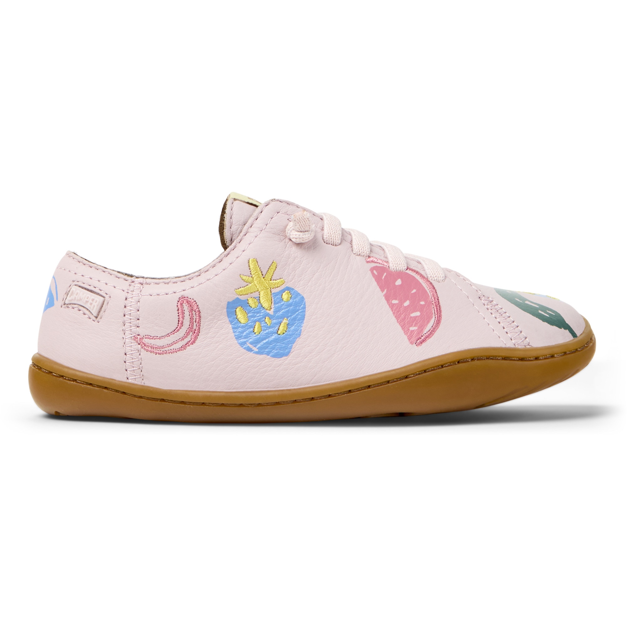 Camper, Pantofi casual de piele Peu Cami, Roz pal, 28 EU