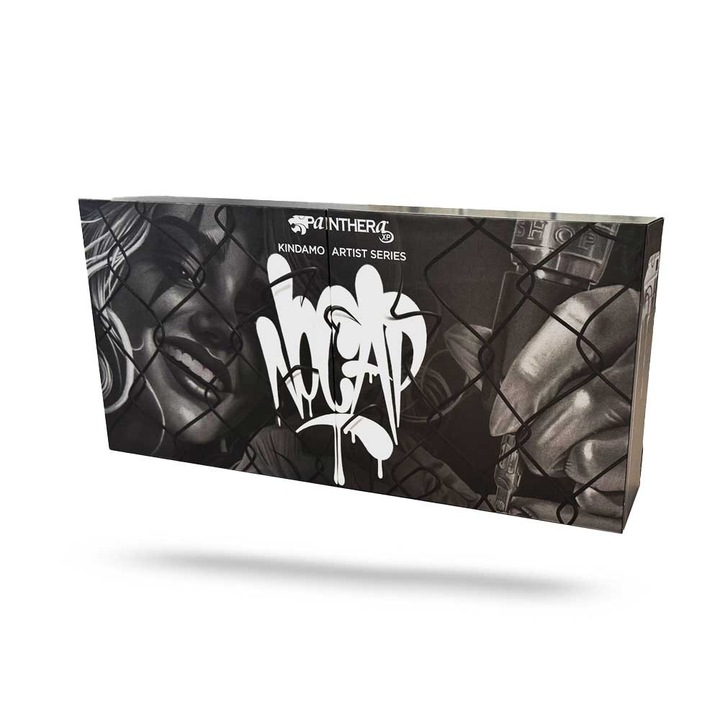 Set Tusuri de Tatuat Panthera GrayWash 6x150ml, nuanțe de negru, REACH