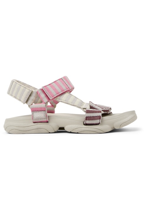 Camper, Sandale cu inchidere velcro Karst, Bej
