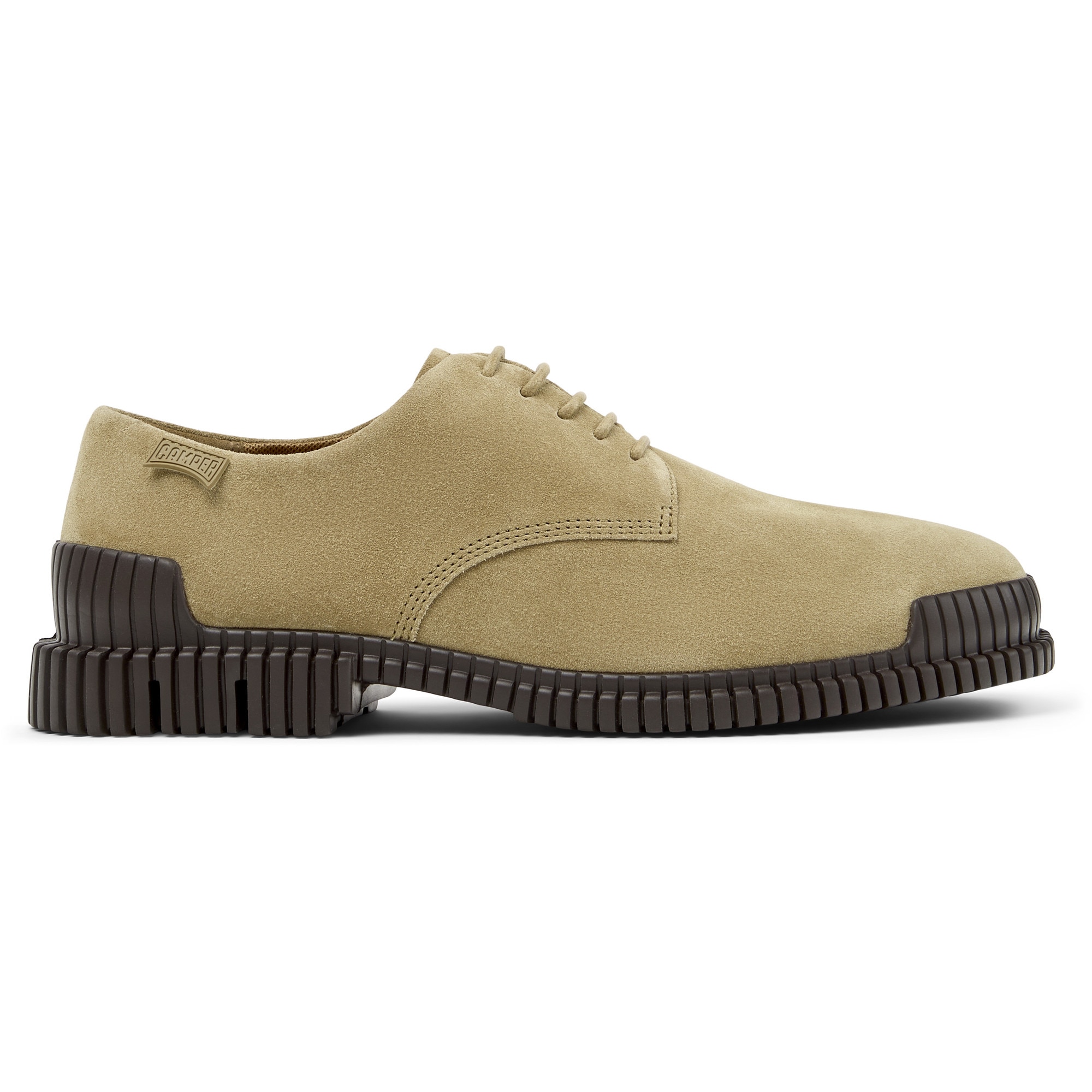 Camper, Pantofi de piele intoarsa cu sireturi Pix, Maro, 43