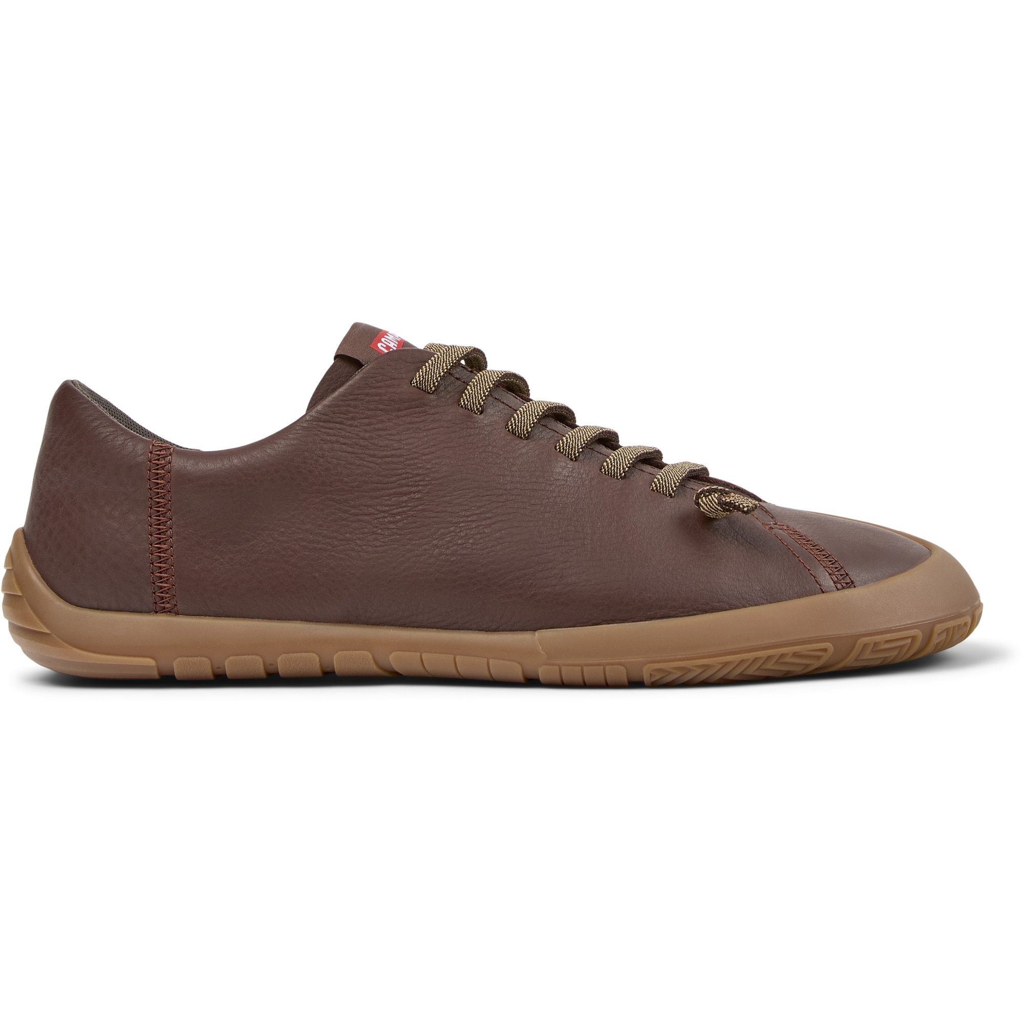 Camper, Pantofi sport Peu Path+ de piele, Maro pamantiu, 45