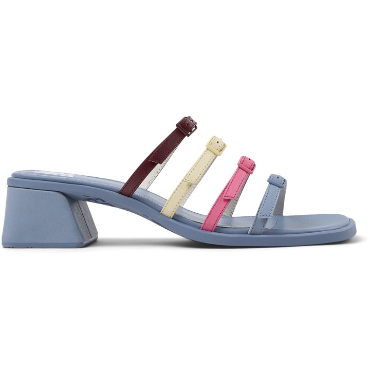 Camper, Sandale slip-on din piele Kora, Albastru, Freak rose, 36