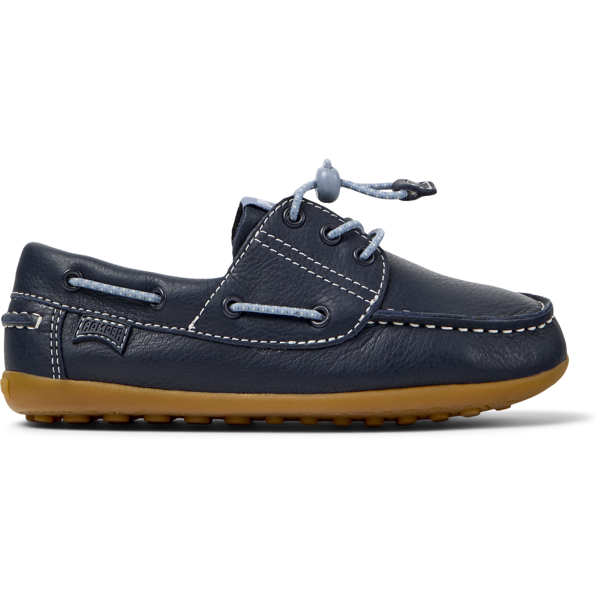 Camper, Pantofi barcuta din piele Peu Cami 241639, Albastru inchis, 28 EU