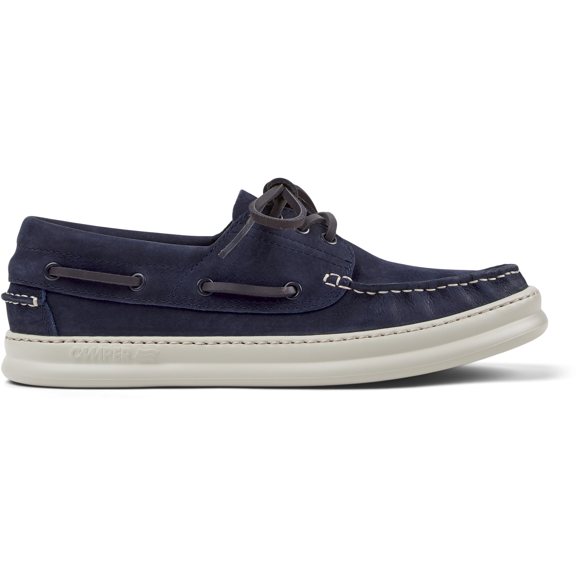 Camper, Pantofi barcuta din piele nabuc Runner Four 241642, Albastru, 42