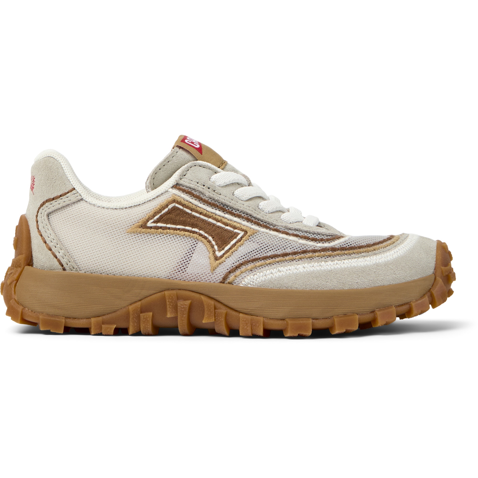 Camper, Pantofi sport Drift Walk cu garnituri din plasa, Bej, 32 EU