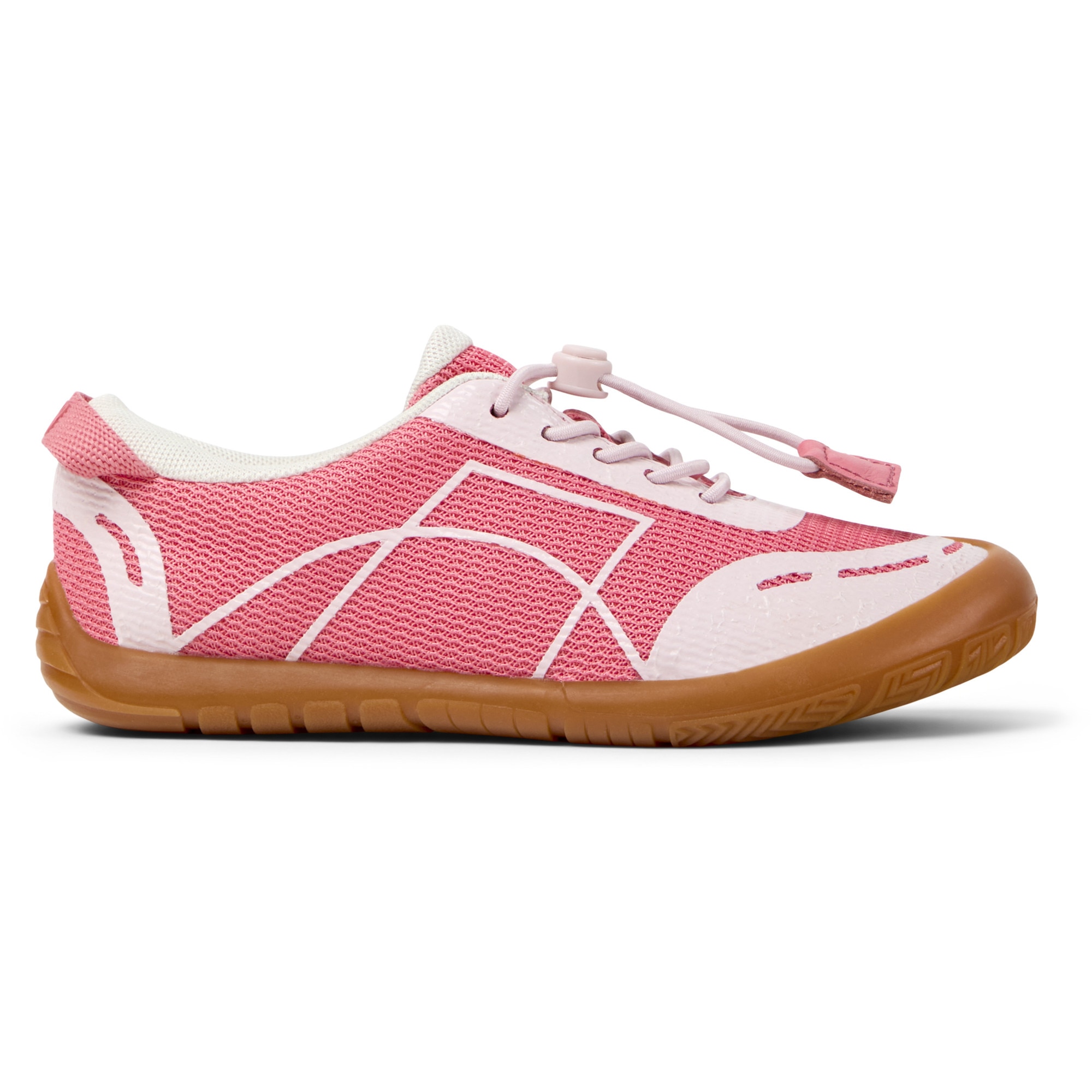 Camper, Pantofi sport Peu Path din plasa, Roz pal, 30 EU