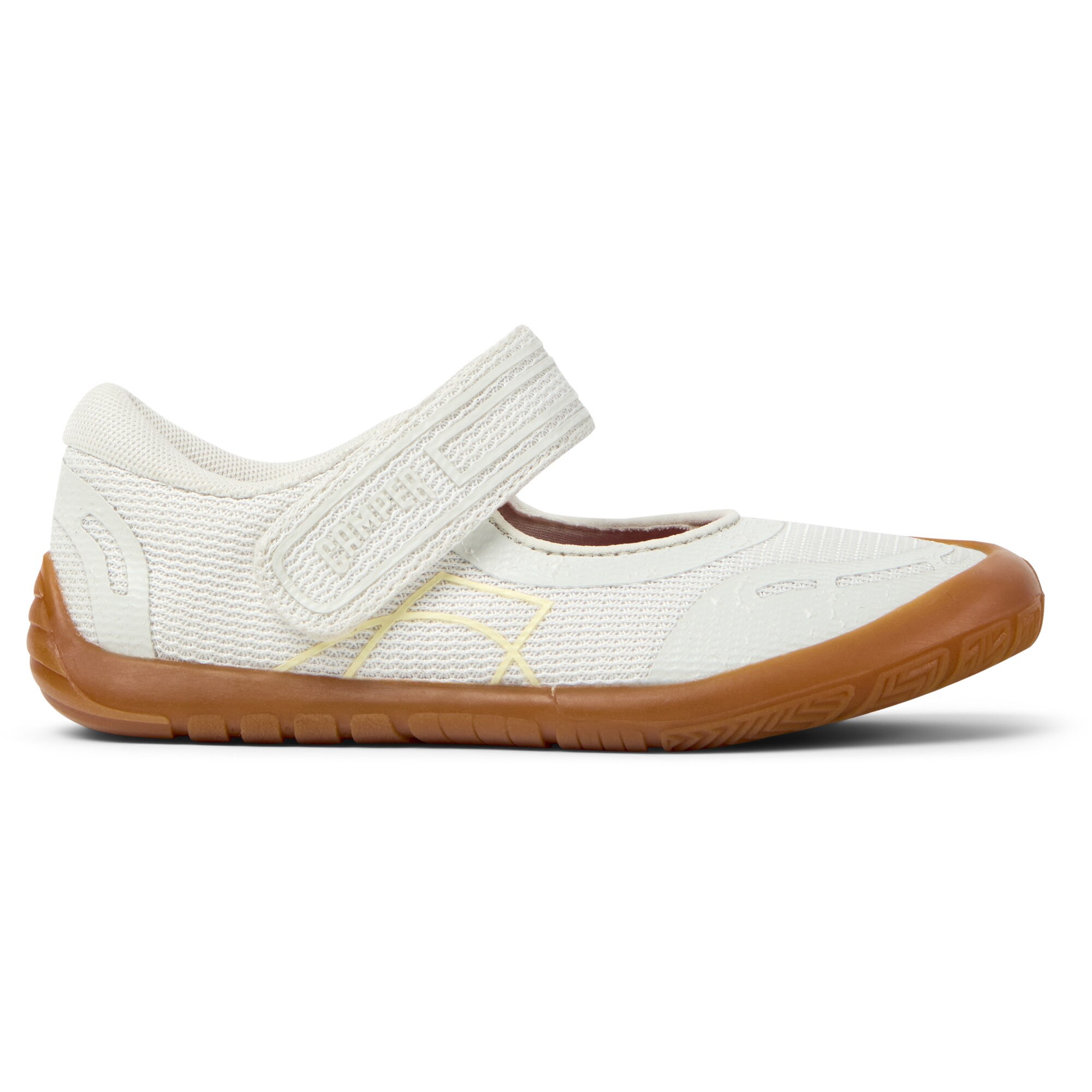 Camper, Pantofi din plasa cu velcro Peu Path, Alb, Alb murdar, 38 EU