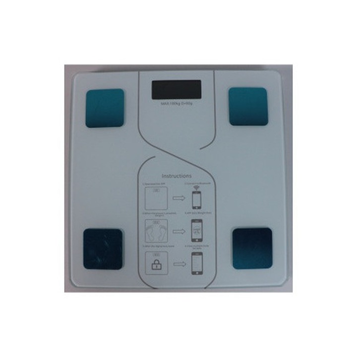Електронен прецизен кантар, 180 кг, противоплъзгащ дизайн