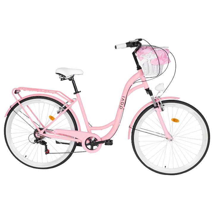 Дамски велосипед Davi Maria Алуминий, 28″, 160-185 см, 7 скорости, Розов