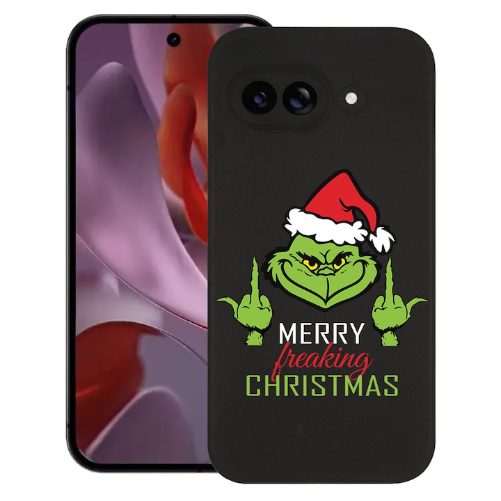 BestCase® Husa TPU Ultra Slim Compatibila cu Google Pixel 10a, GreenMass - Merry Xmas, 3128367 B 1603