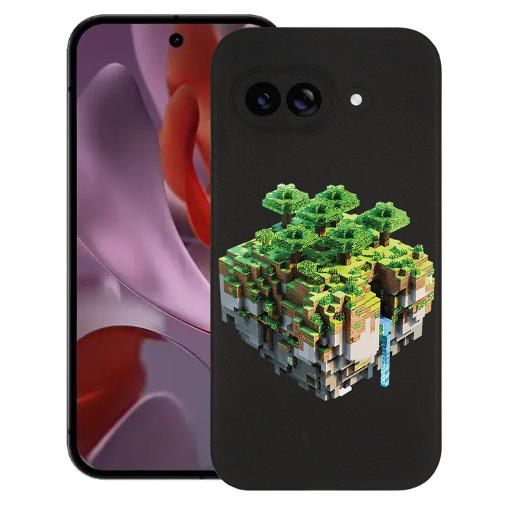 BestCase® Husa TPU Ultra Slim Compatibila cu Google Pixel 10a, Minecraft Land, 3128367 B 1679