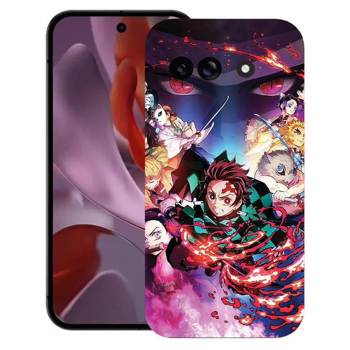 BestCase® Husa TPU Ultra Slim Compatibila cu Google Pixel 10a, Demon Slayer, 3128367 B 1701
