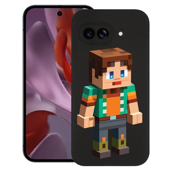 BestCase® Husa TPU Ultra Slim Compatibila cu Google Pixel 10a, Minecraft Character, 3128367 B 1682